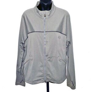 Fox Gray Zip Up Lightweight Jacket Men's Size Medium RN #97275